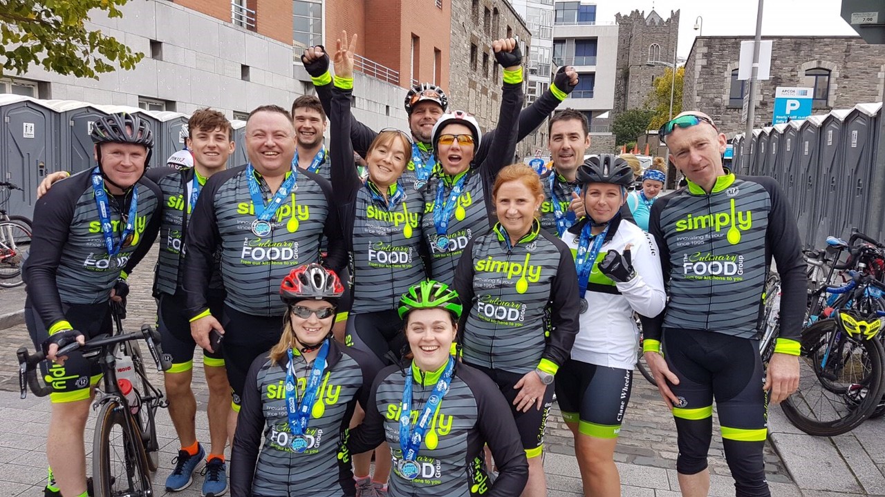 simply soups culinary food group bike ride charity