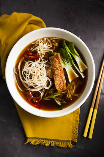 Asian Pork Broth with Crackling